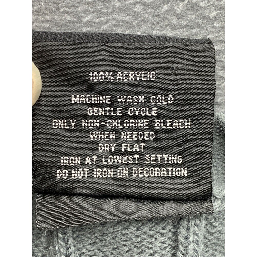 Southpole Pullover Rib Knit Sweaters Mens Crewneck Size Large Gray 100% Acrylic - Picture 8 of 13